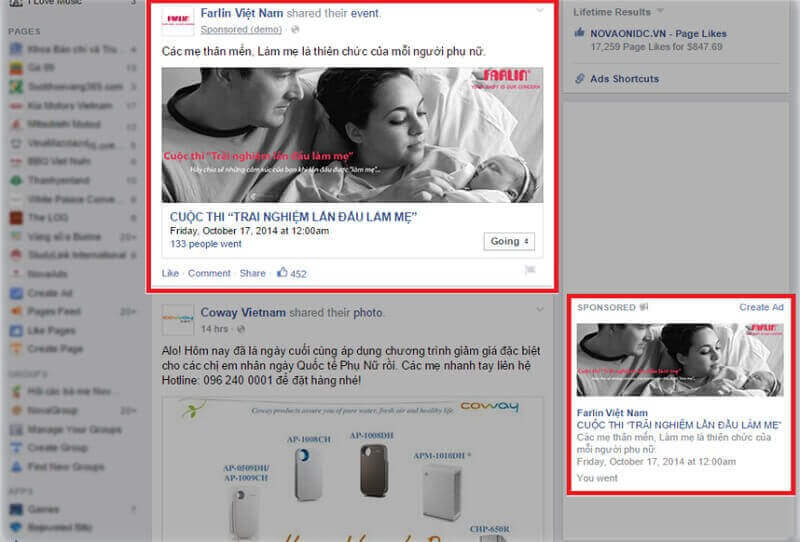 12 Hinh Thuc Quang Cao Facebook Pho Bien Nhat 7