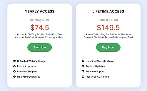 Divi Conkit Pro Price