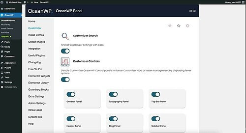 Nang cao chuc nang voi plugin OceanWP Extra