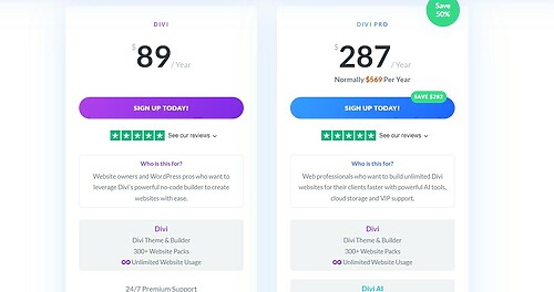 Theme Divi Price