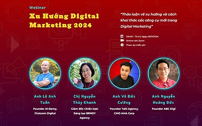 [Webinar] Xu Hướng Digital Marketing 2024
