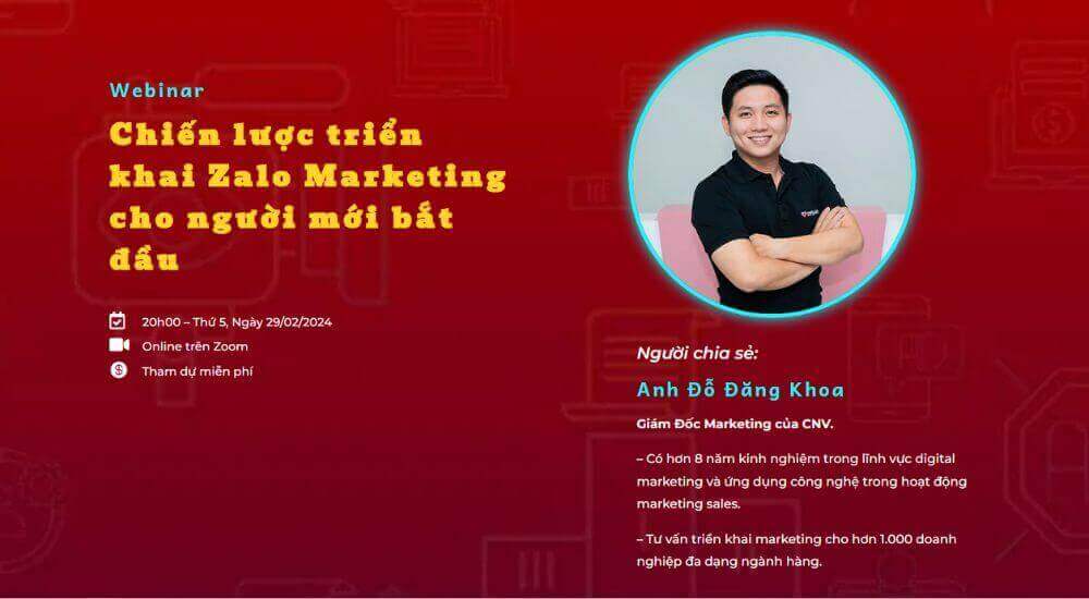 Chien luoc trien khai Zalo Marketing cho nguoi moi bat dau