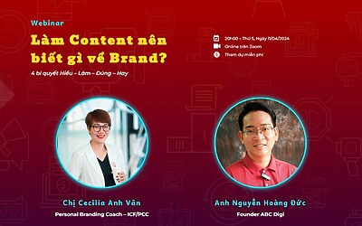 Webinar Làm Content nên biết gì về Brand