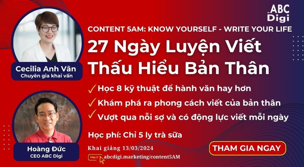 Khóa Học Content 5AM – khóa 4
