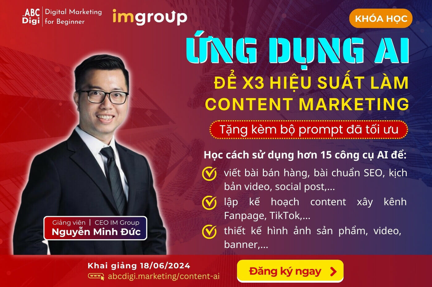 Khóa học Content AI – khóa 01