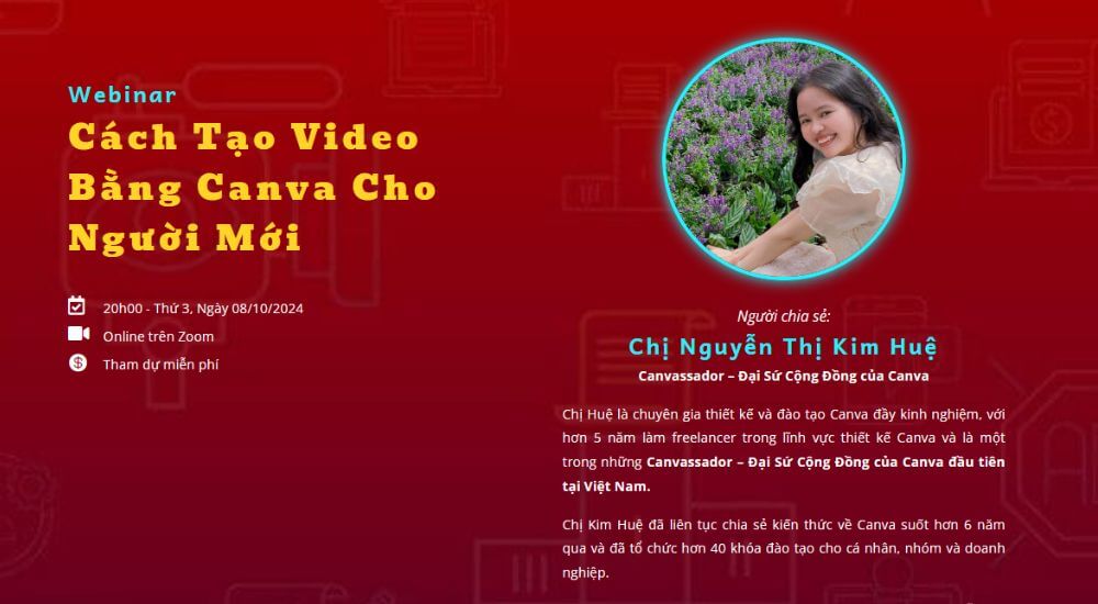 webinar tao video bang canva