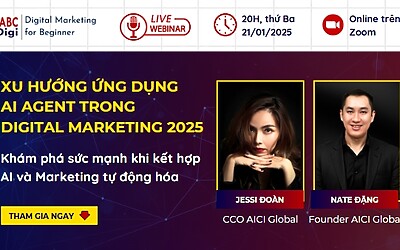Webinar Xu hướng ứng dụng AI Agent trong Digital Marketing 2025