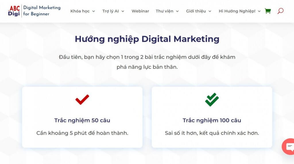Hình ảnh Cẩm Nang Hướng Nghiệp Ngành Digital Marketing 2025: Tấm Bản Đồ Toàn Diện Cho Người Bắt Đầu 5 trac nghiem huong nghiep digital marketing abcdigi