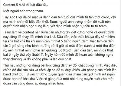 Hình ảnh Khóa học Content 5AM: Know Yourself - Write Your Life 11 content 5 am khoa 11 testimonials abc digi 3